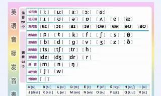 48个国际音标对应的单词 英语48个国际音标表